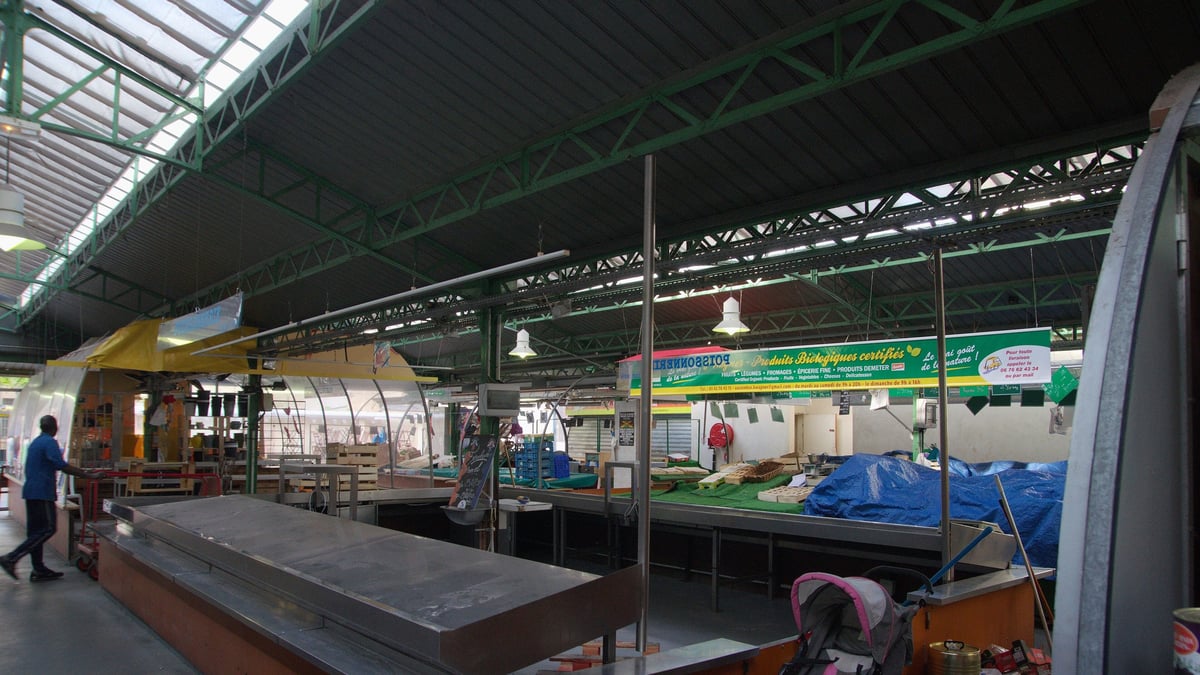Fire damages the oldest covered market in Paris
